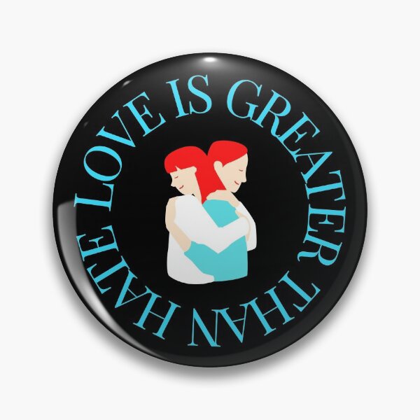 Item preview, LOVE IS GREATER THAN HATE Design designed and sold by LevelUpMerch.