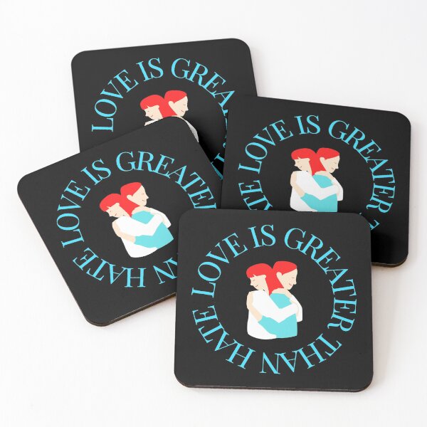 Item preview, LOVE IS GREATER THAN HATE Design designed and sold by LevelUpMerch.