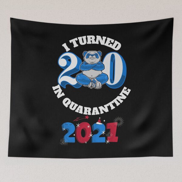 Item preview, I Turned 20 In Quarentine 2021 Funny Birthday Gift Quote  designed and sold by arteesy.