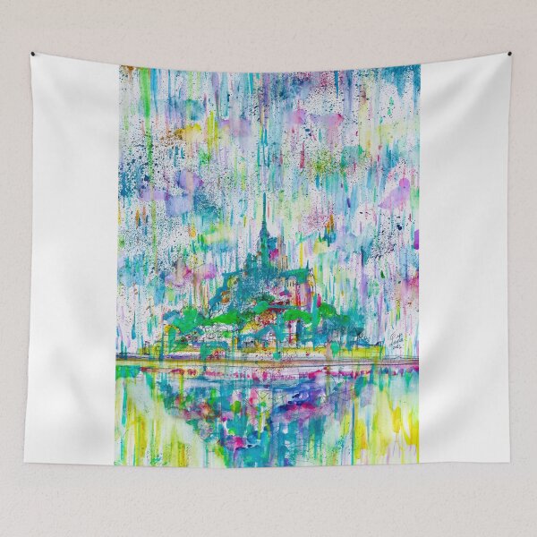 Item preview, MONT SAINT-MICHEL  - watercolor painting designed and sold by lautir.