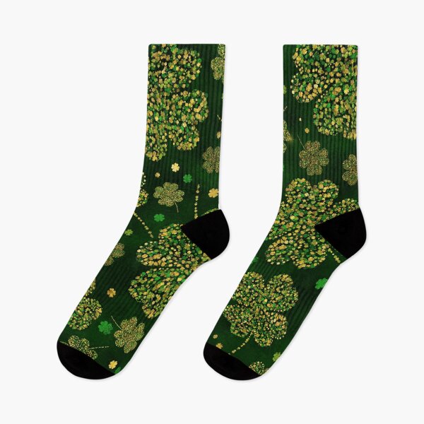 Item preview, Irish Shamrock Four-leaf Lucky Clover Pattern designed and sold by k9printart.