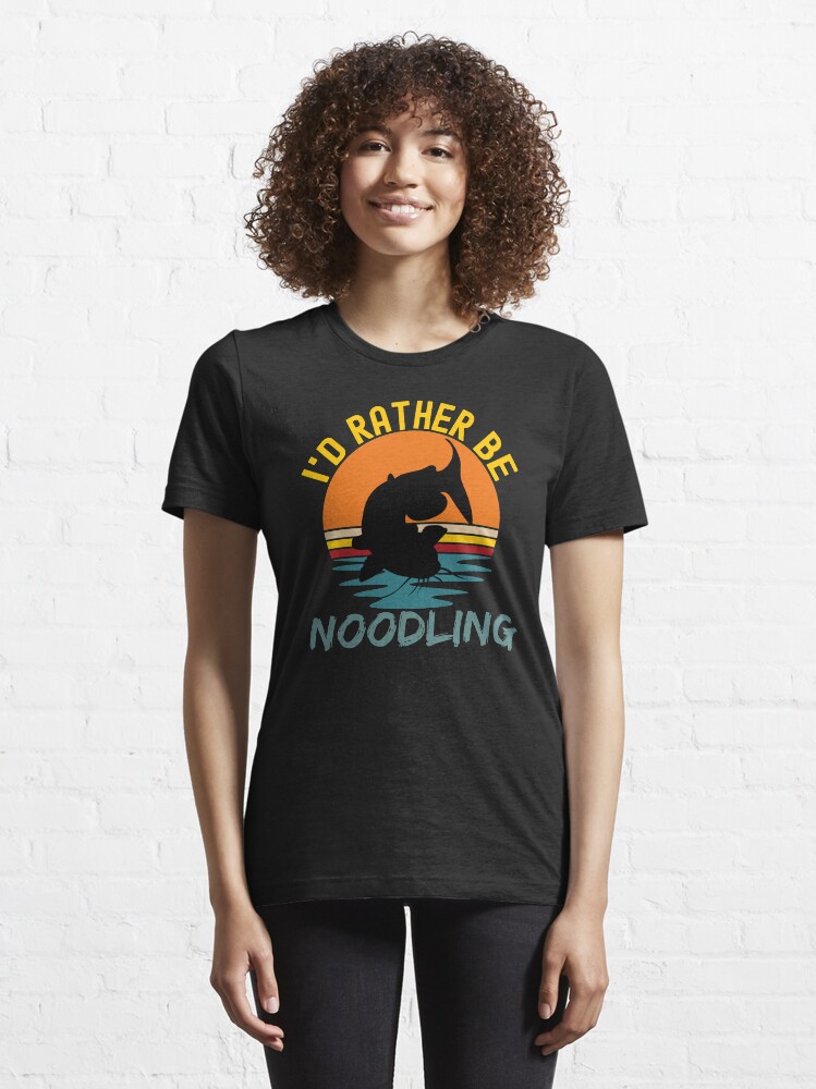 Alternate view of Noodling Catfish, I'd rather be noodling Essential T-Shirt