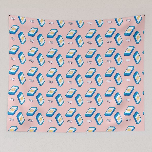 Item preview, Smartphone Text Me Message | Blue Isometric Phone Design designed and sold by warmfuzzylogic.