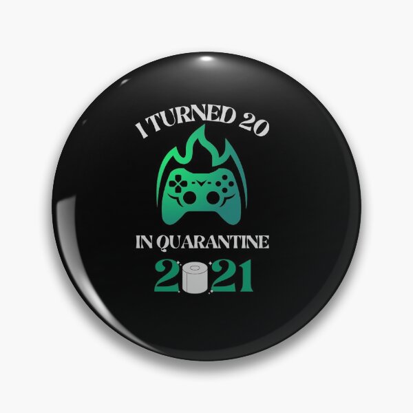 Item preview, I Turned 20 In Quarentine 2021 Funny Birthday Gamer Video Games  designed and sold by arteesy.