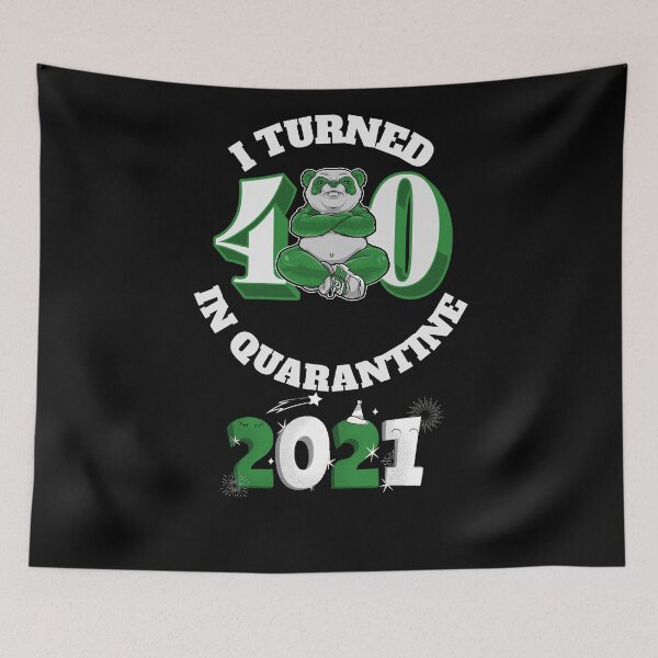 Item preview, I Turned 40 In Quarentine 2021 Funny Birthday Gift Quote  designed and sold by arteesy.
