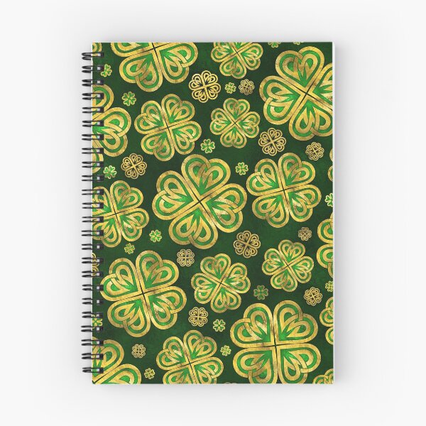 Item preview, Irish Shamrock Four-leaf Lucky Clover Pattern designed and sold by k9printart.