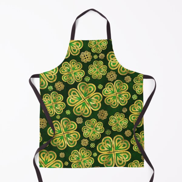 Item preview, Irish Shamrock Four-leaf Lucky Clover Pattern designed and sold by k9printart.
