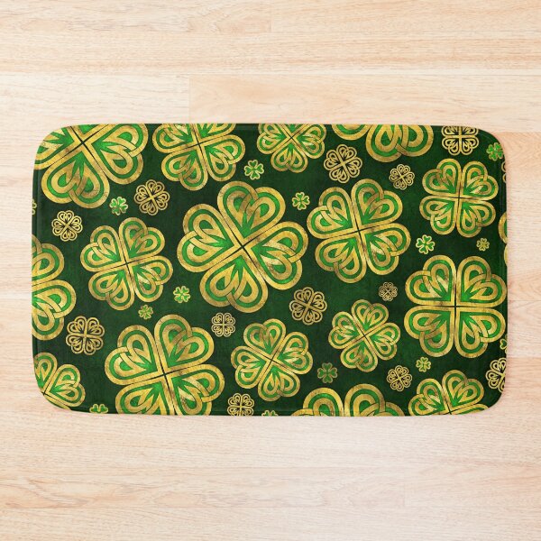 Item preview, Irish Shamrock Four-leaf Lucky Clover Pattern designed and sold by k9printart.