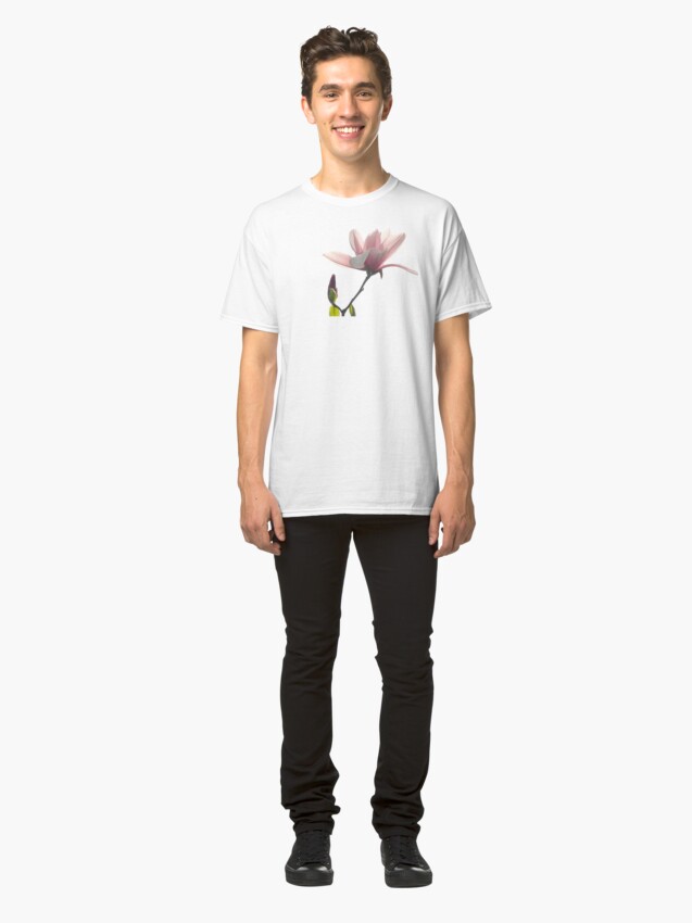 Alternate view of Pink magnolia unfolding Classic T-Shirt