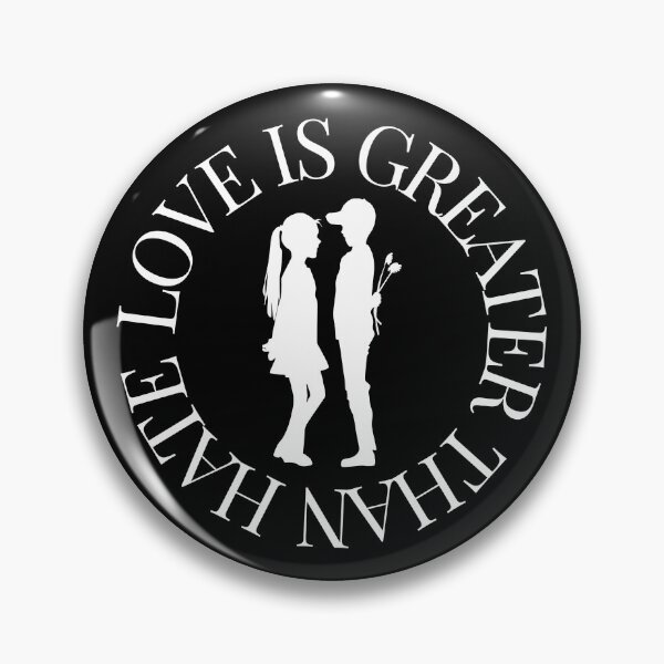 Item preview, LOVE IS GREATER THAN HATE Design designed and sold by LevelUpMerch.