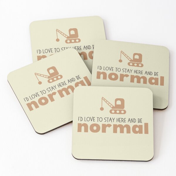 Item preview, I'd love to stay here and be normal slogan, bulldozer, nineties, music, britpop designed and sold by chihuahuashower.