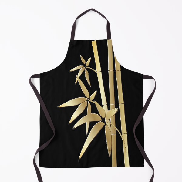 Item preview, Golden bamboo plant stems and leaves silhouette. designed and sold by CraftCloud.