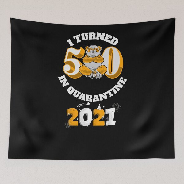 Item preview, I Turned 50 In Quarentine 2021 Funny Birthday Gift Quote  designed and sold by arteesy.