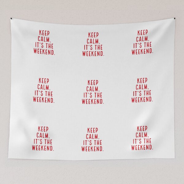 Item preview, Keep calm it's weekend. Simple design. designed and sold by Andrew Hopgood.