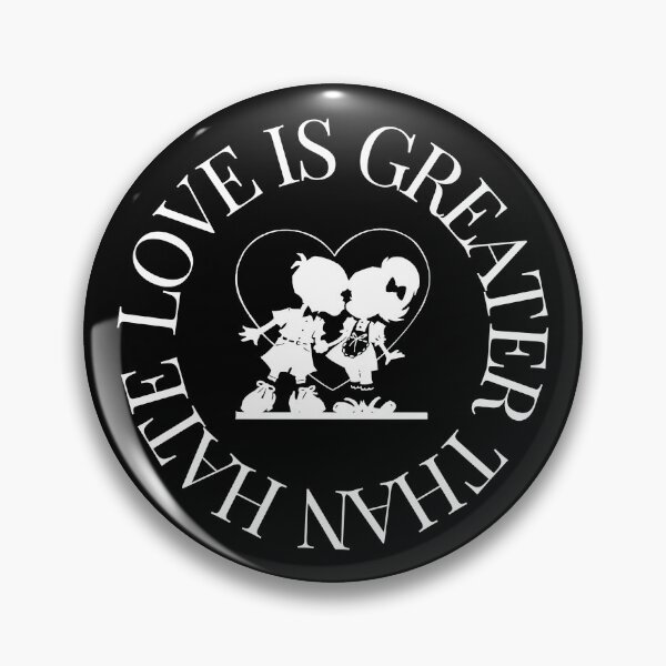 Item preview, LOVE IS GREATER THAN HATE Design designed and sold by LevelUpMerch.