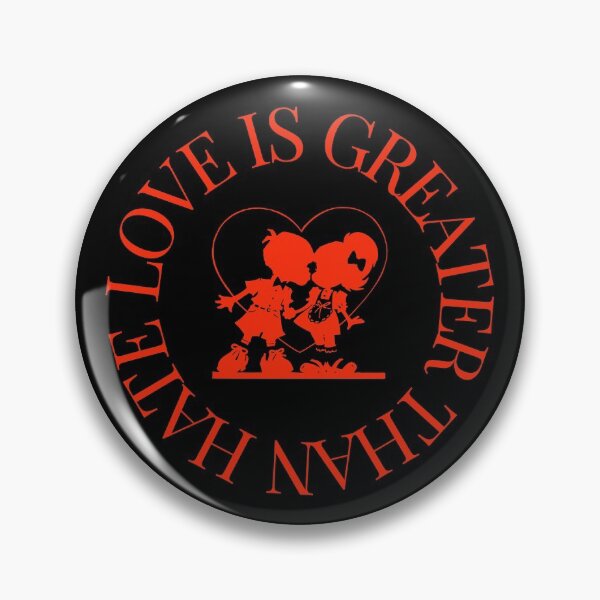 Item preview, LOVE IS GREATER THAN HATE Design designed and sold by LevelUpMerch.