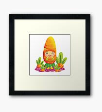 Cute Carrot Framed Print