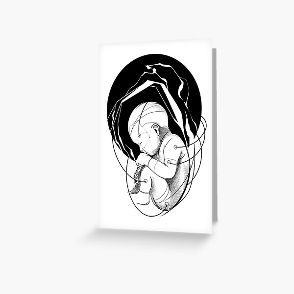 Leaving the Womb Greeting Card