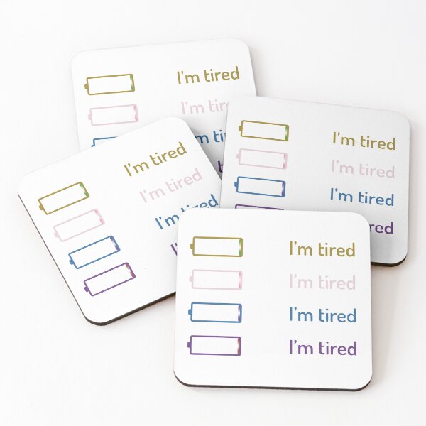 Item preview,  I'm tired-pack of stickers designed and sold by CSouissi.