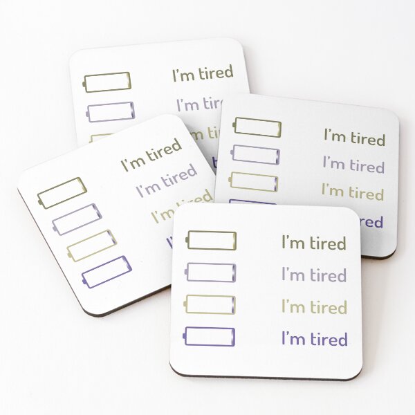 Item preview,  I'm tired-pack of stickers designed and sold by CSouissi.