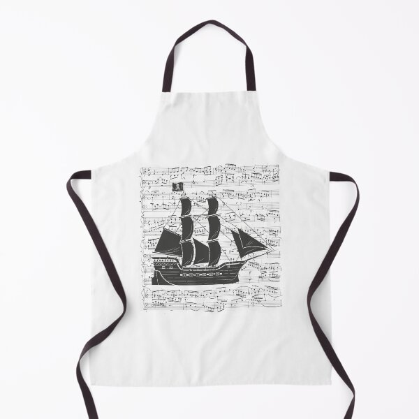 Item preview, Sea Shanties Musical notes Tall Ship Boat designed and sold by funnytshirtemp.