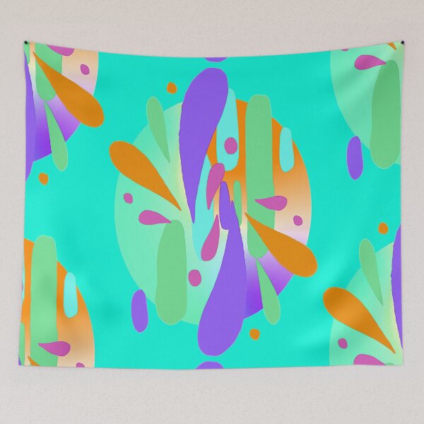 Item preview, Abstract art design, Pychedelic Splashes of Multiple Vibrant Colors nr 4, Arte Abstracto designed and sold by Adri Barnard.
