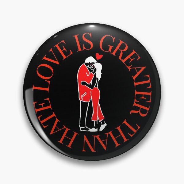 Item preview, LOVE IS GREATER THAN HATE Design designed and sold by LevelUpMerch.