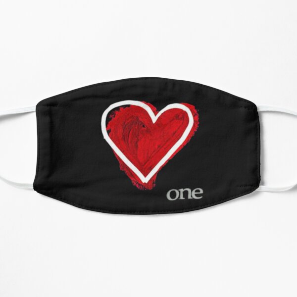 ONE HEART by ABEL2017 Flat Mask