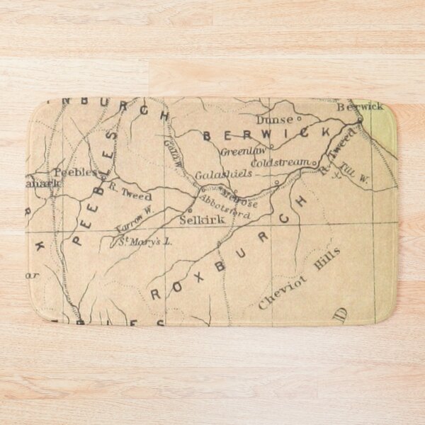 Item preview, THE SCOTTISH BORDERS & surrounding area map, 1898 designed and sold by yourscotborders.