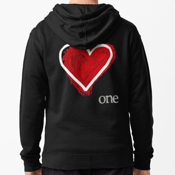 ONE HEART by ABEL2017 Zipped Hoodie
