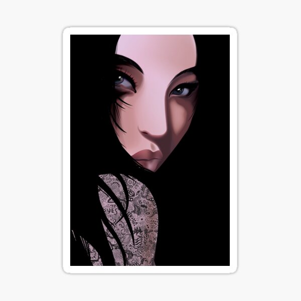 The Black Geisha Sticker