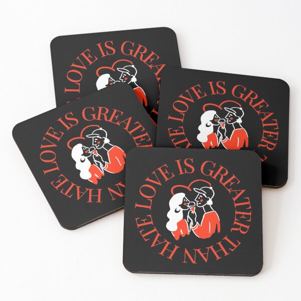 Item preview, LOVE IS GREATER THAN HATE Design designed and sold by LevelUpMerch.