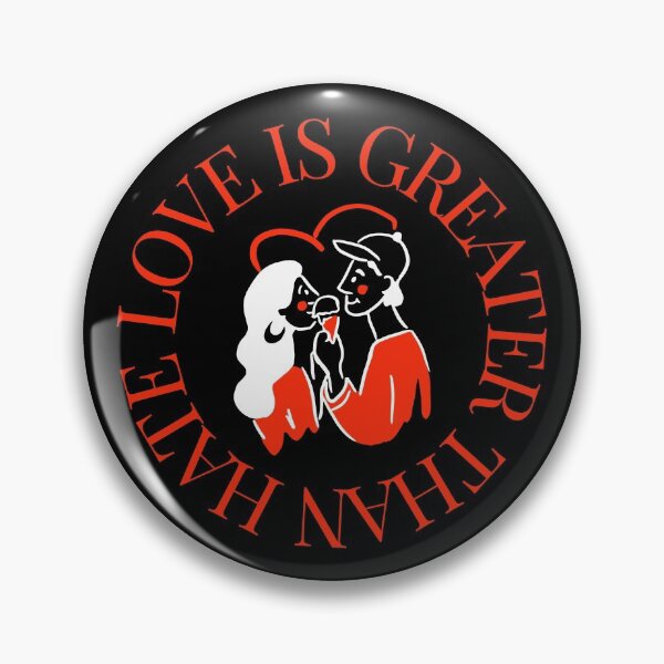 Item preview, LOVE IS GREATER THAN HATE Design designed and sold by LevelUpMerch.