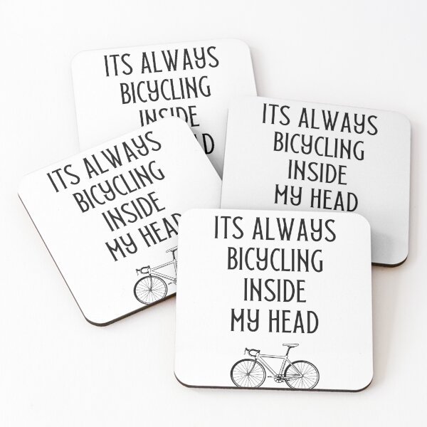 Item preview, its always bicycling inside my head, Bicycle Lover, Cycles, Cycling Art designed and sold by Dkh Fashion.