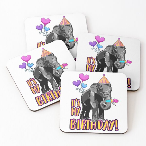 Item preview, It's my birthday! Elephant themed party designed and sold by PrettyPittie Shop.