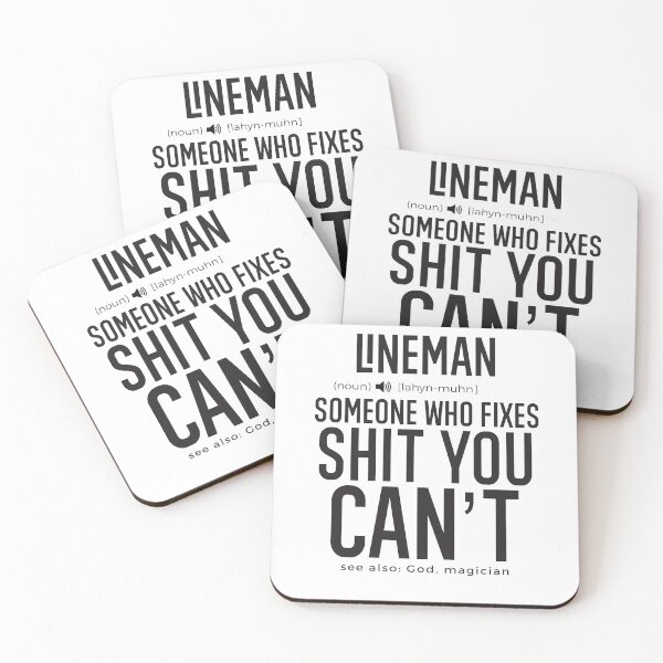 Item preview, Lineman Definition Someone Who Fixes Sh*t You Can't designed and sold by TeesYouWant.