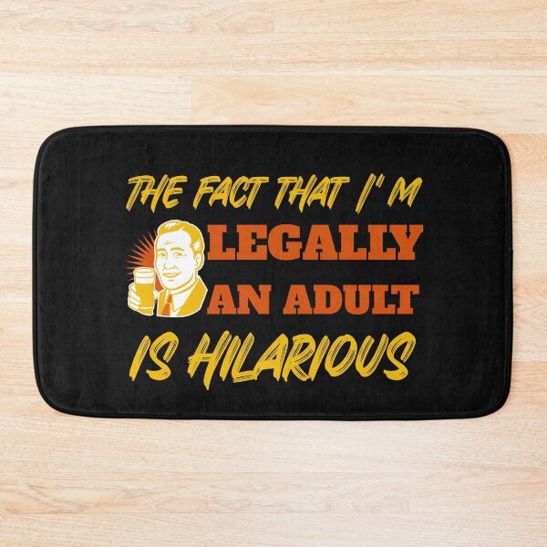 Item preview, The fact that I'm legally an adult is hilarious male vintage style designed and sold by Click-Like.