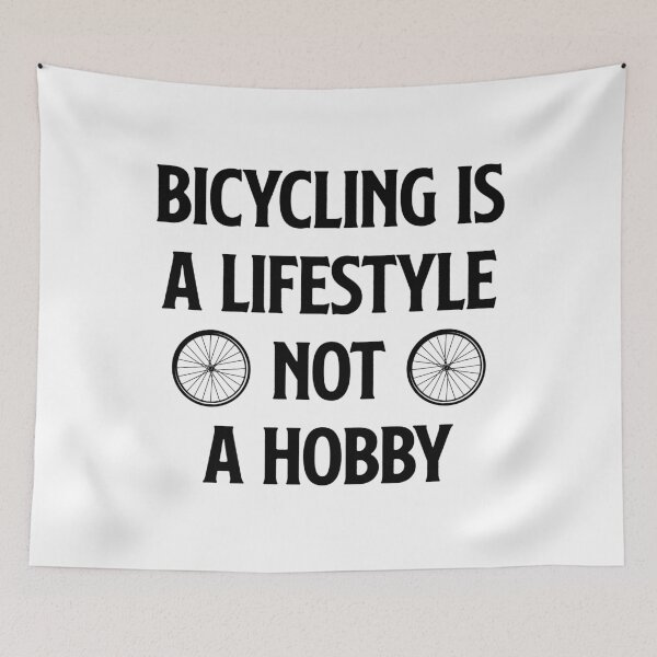 Item preview, bicycling is a lifestyle not a hobby, Bicycle Lover, Cycles, Cycling Art designed and sold by Dkh Fashion.