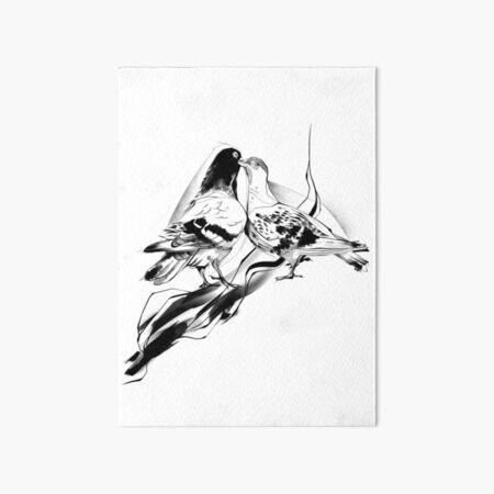 Pigeon Lovers Art Board Print