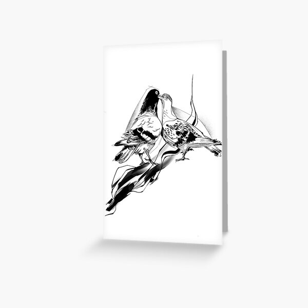 Pigeon Lovers Greeting Card