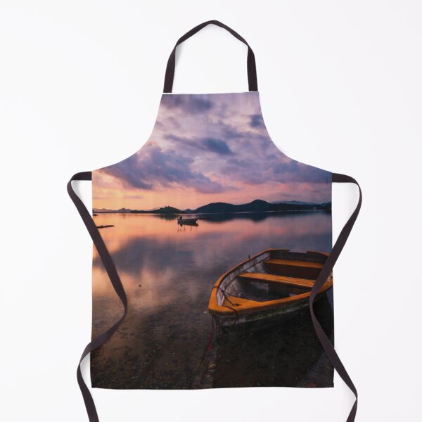Item preview, Beautiful Shot Of A Small Lake With Wooden Rowboat  designed and sold by Ristinga.