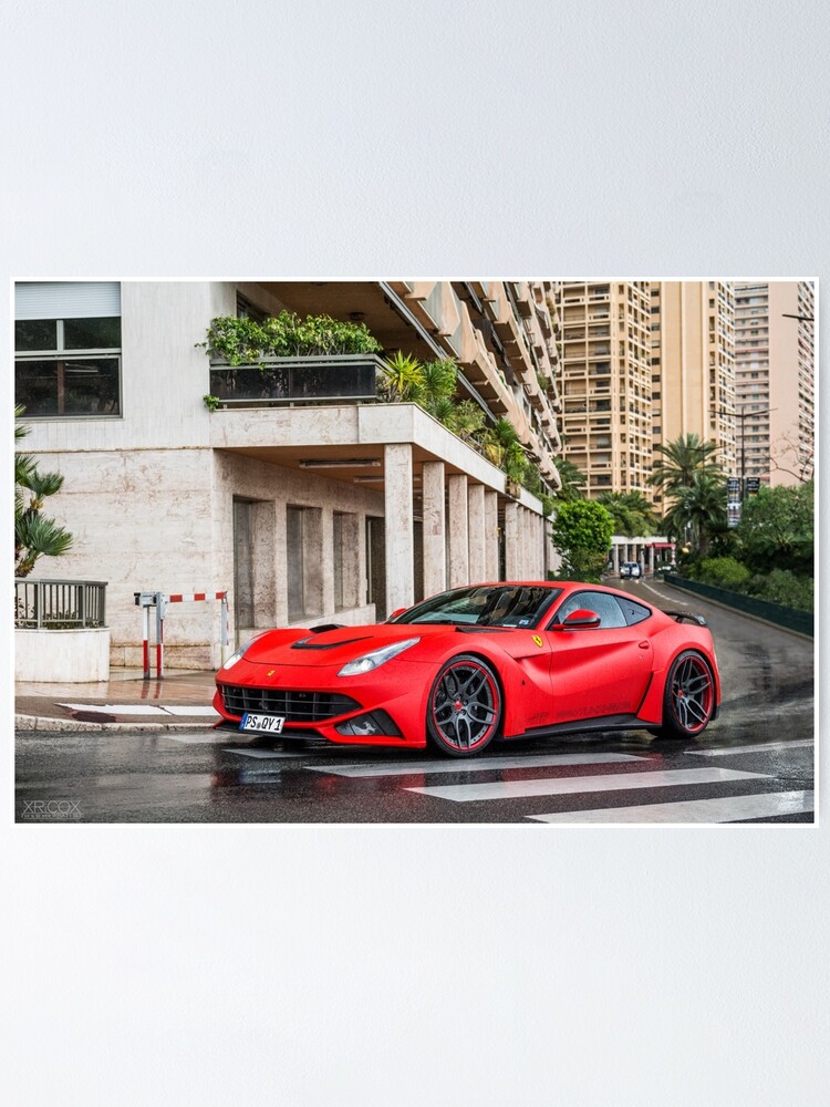 Ferrari F12 N Largo Novitec Poster By Ricoliu Redbubble