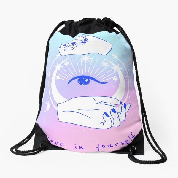 Believe in yourself Drawstring Bag