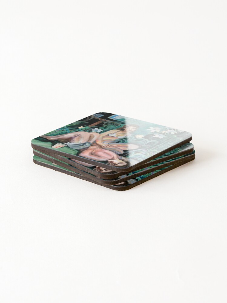 Thumbnail 4 of 5, Coasters (Set of 4), Lockdown designed and sold by oliel.