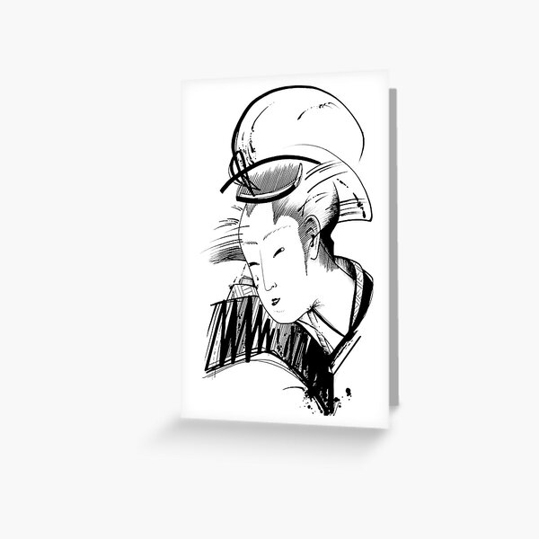 Geisha V Greeting Card