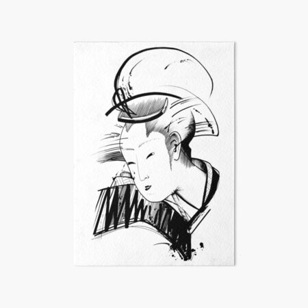Geisha V Art Board Print