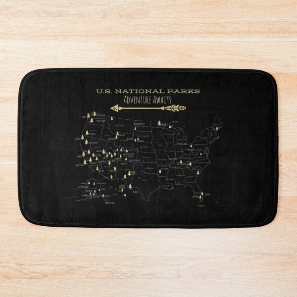 Item preview, US National Parks Map designed and sold by AwesomeProject.