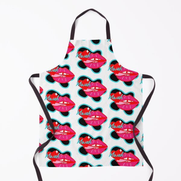 Item preview, MWAH Lips mouth with tongue design | red pink cool heart quote designed and sold by nowthatspeachy.