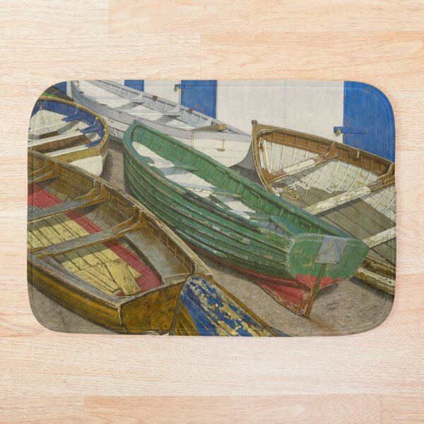 Boats on Slipway Bath Mat
