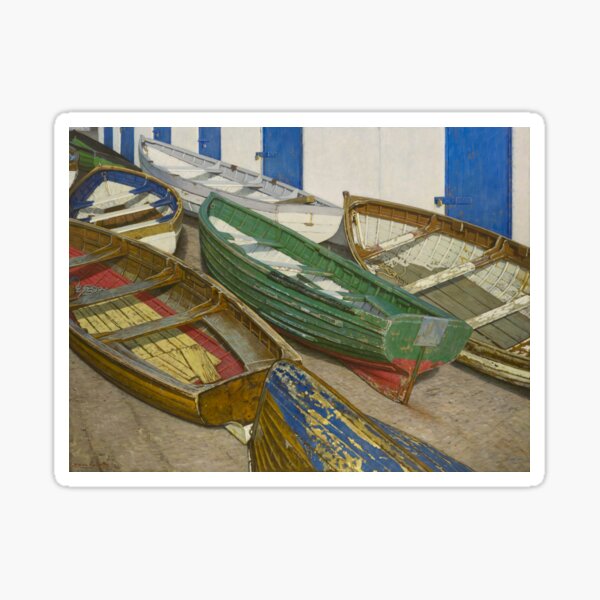 Boats on Slipway Sticker